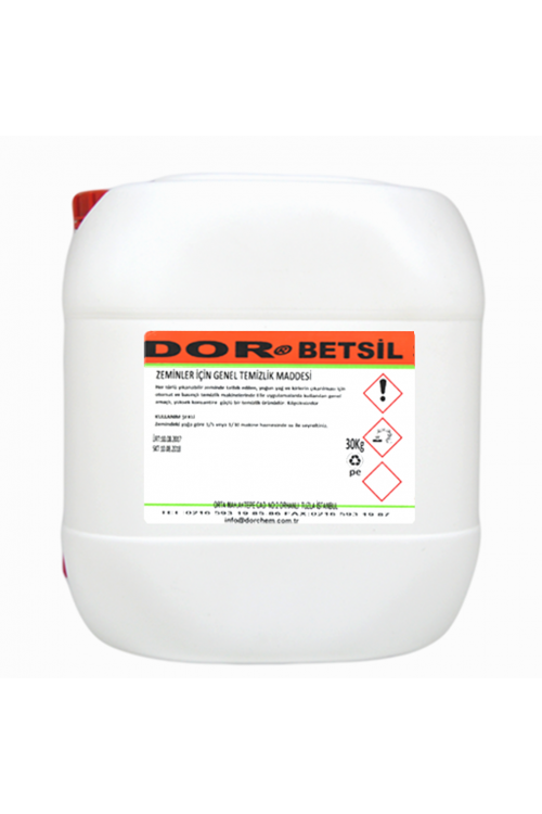 30 KG DOR BETSIL-Taskiler İçin Zemin Temizleyici 30 KG DOR BETSIL-Taskiler İçin Zemin Temizleyici