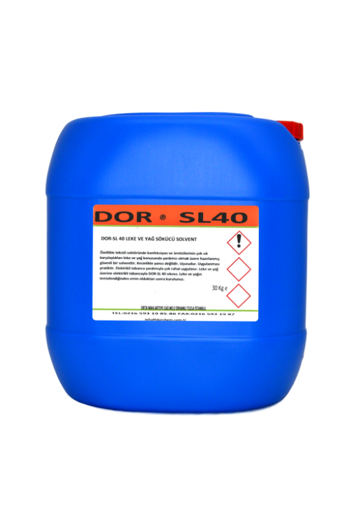 30 KG DOR SL40 – LEKE VE YAĞ SÖKÜCÜ SOLVENT 30 KG DOR SL40 – LEKE VE YAĞ SÖKÜCÜ SOLVENT