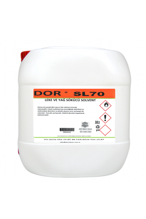 30 LT DOR-SL70 – LEKE VE YAĞ SÖKÜCÜ SOLVENT 30 LT DOR-SL70 – LEKE VE YAĞ SÖKÜCÜ SOLVENT