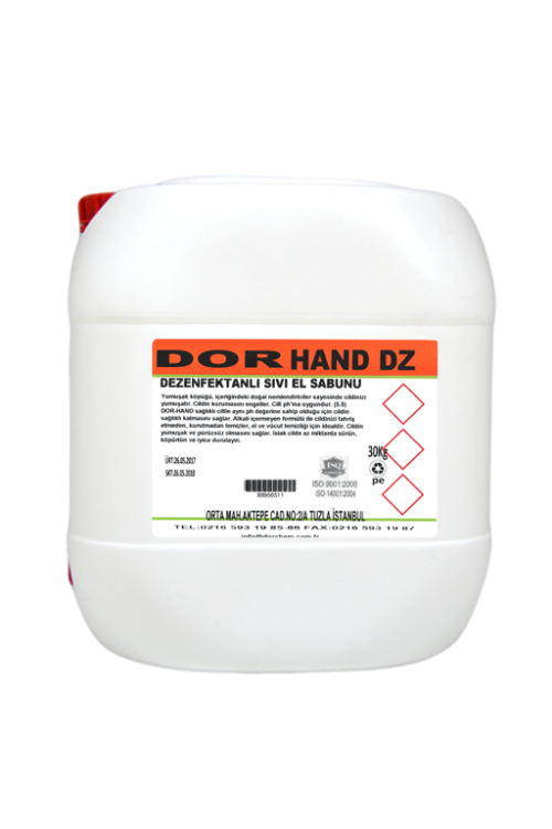 30 KG DOR-HAND ANTİBAKTERİYEL ANTİBAKTERİYEL EL SABUNU 30 KG DOR-HAND ANTİBAKTERİYEL ANTİBAKTERİYEL EL SABUNU