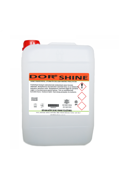 10 KG DOR-SHINE OTOMATİK BULAŞIK MAKİNASI PARLATICISI 10 KG DOR-SHINE OTOMATİK BULAŞIK MAKİNASI PARLATICISI