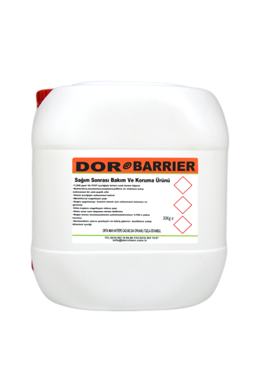 30 KG DOR-BARIER SAĞIM SONRASI BAKIM VE KORUMA ÜRÜNÜ 30 KG DOR-BARIER SAĞIM SONRASI BAKIM VE KORUMA ÜRÜNÜ