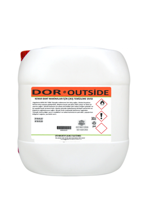 30 LT DOR-OUTSIDE KENARBANT MAKİNESİ ÇIKIŞ TEMİZLEME SIVISI 30 LT DOR-OUTSIDE KENARBANT MAKİNESİ ÇIKIŞ TEMİZLEME SIVISI