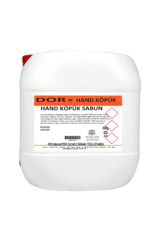 30 KG GLİSERİNLİ KÖPÜK EL SABUNU 30 KG GLİSERİNLİ KÖPÜK EL SABUNU