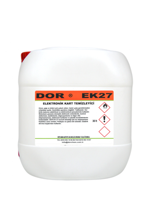 30 LT EK27 ELEKTRONİK KART TEMİZLEME SOLVENTİ 30 LT EK27 ELEKTRONİK KART TEMİZLEME SOLVENTİ