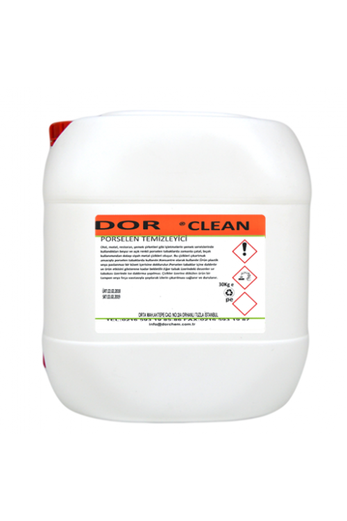 30 KG DOR-CLEAN PORSELEN LEKE ÇIKARICI 30 KG DOR-CLEAN PORSELEN LEKE ÇIKARICI