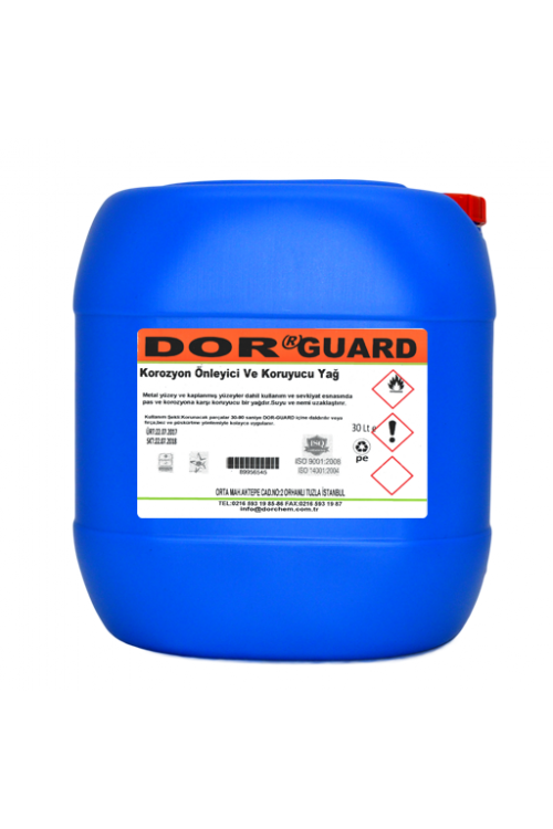 30 LT DOR-GUARD KOROZYON ÖNLEYİCİ KORUYUCU YAĞ 30 LT DOR-GUARD KOROZYON ÖNLEYİCİ KORUYUCU YAĞ