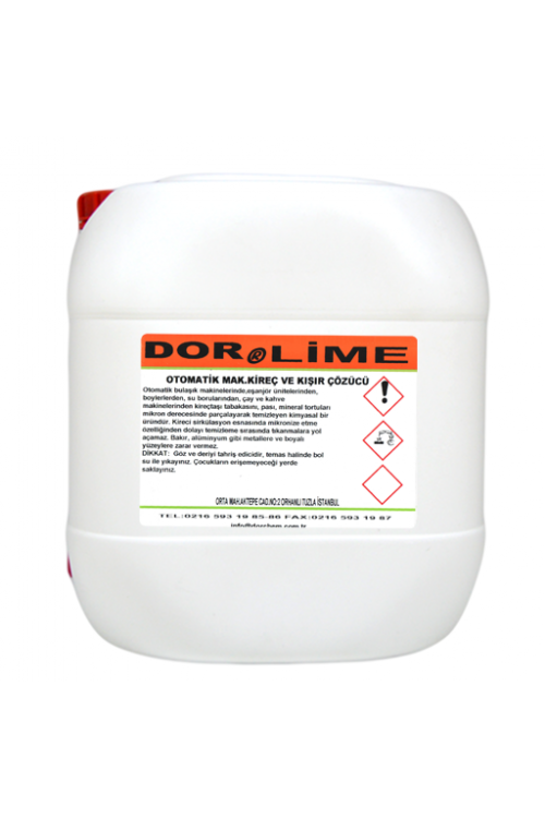 30 KG DOR-LİME OTOMATİK BULAŞIK MAKİNASI İÇİN KİREÇ ÇÖZÜCÜ 30 KG DOR-LİME OTOMATİK BULAŞIK MAKİNASI İÇİN KİREÇ ÇÖZÜCÜ