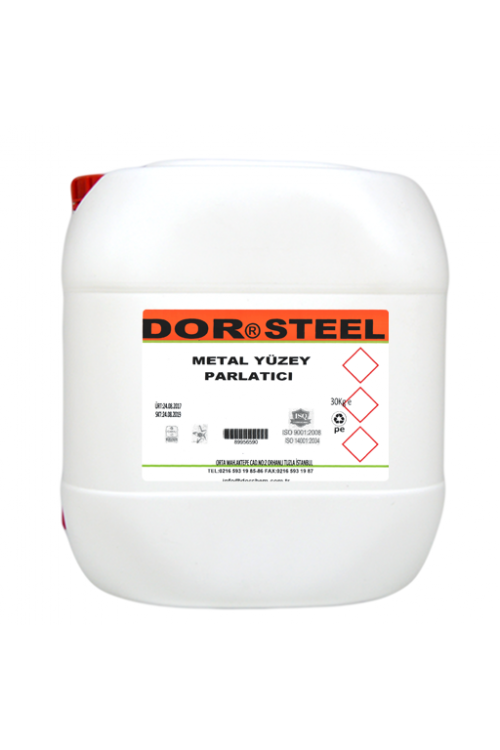 30 KG DOR-STEEL ÇELİK YÜZEY PARLATICI YAĞ BAZLI 30 KG DOR-STEEL ÇELİK YÜZEY PARLATICI YAĞ BAZLI